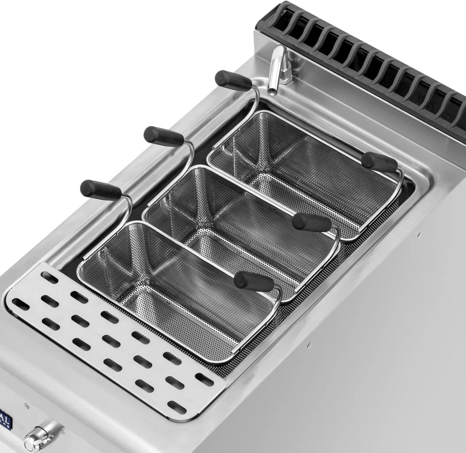 Pastakeitin - sähkökäyttöinen - 9 kW - 400 V - 40 x 73 cm - Pro 730-sarja - Royal Catering RCEPM-40/700C3B