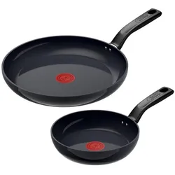 Tefal Bundel C476S235, Pfannenset + Topfset, Schwarz