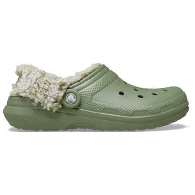 Crocs - Classic Fleece Lined Clog - Hausschuhe US M8 / W10 | EU 41-42 oliv