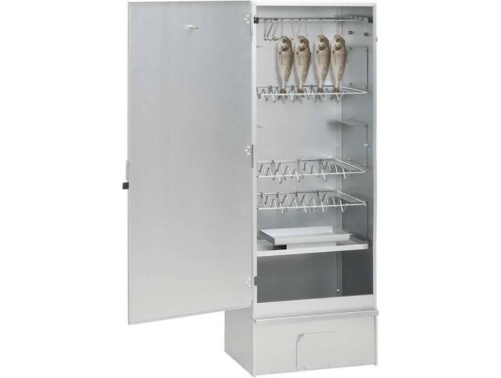 vidaXL Räucherofen mit Kaltrauchgenerator Verzinkter Stahl