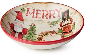 Certified International "Certifed International Nutcracker Parade Serving Bowl 13"" x 3"" - 13 L x 13 W x 3 H"