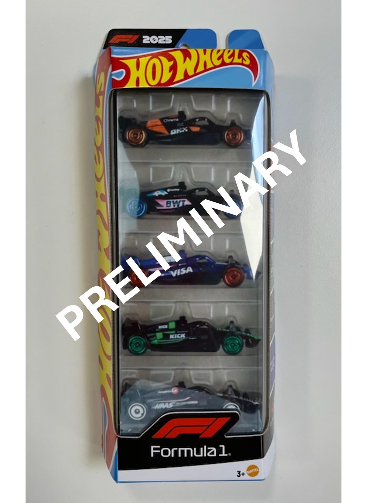 Hot Wheels F-1 Racing 2025 1:64 5er-Pack