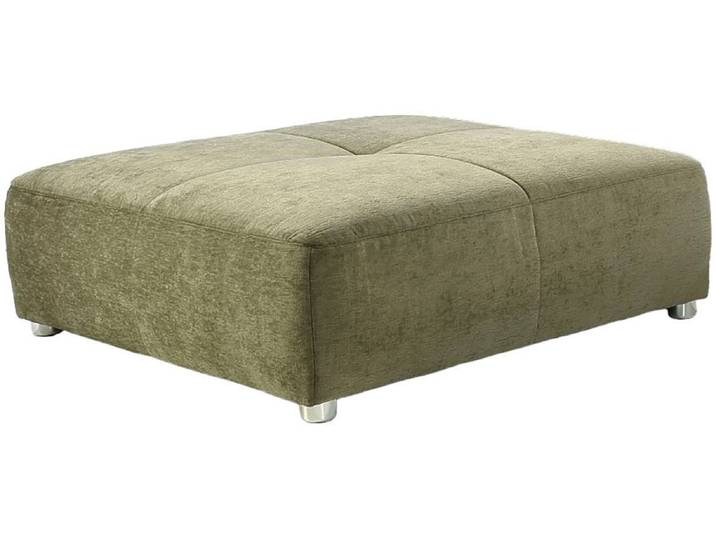 Hocker JOCKENHÖFER GRUPPE Gulliver, B: 130 cm , grün, B:130cm H:42cm T:130cm, Chenille: 100% Polyester, Hocker, Hocker, mit Federkernpolsterung für kuscheligen, angenehmen Sitzkomfort