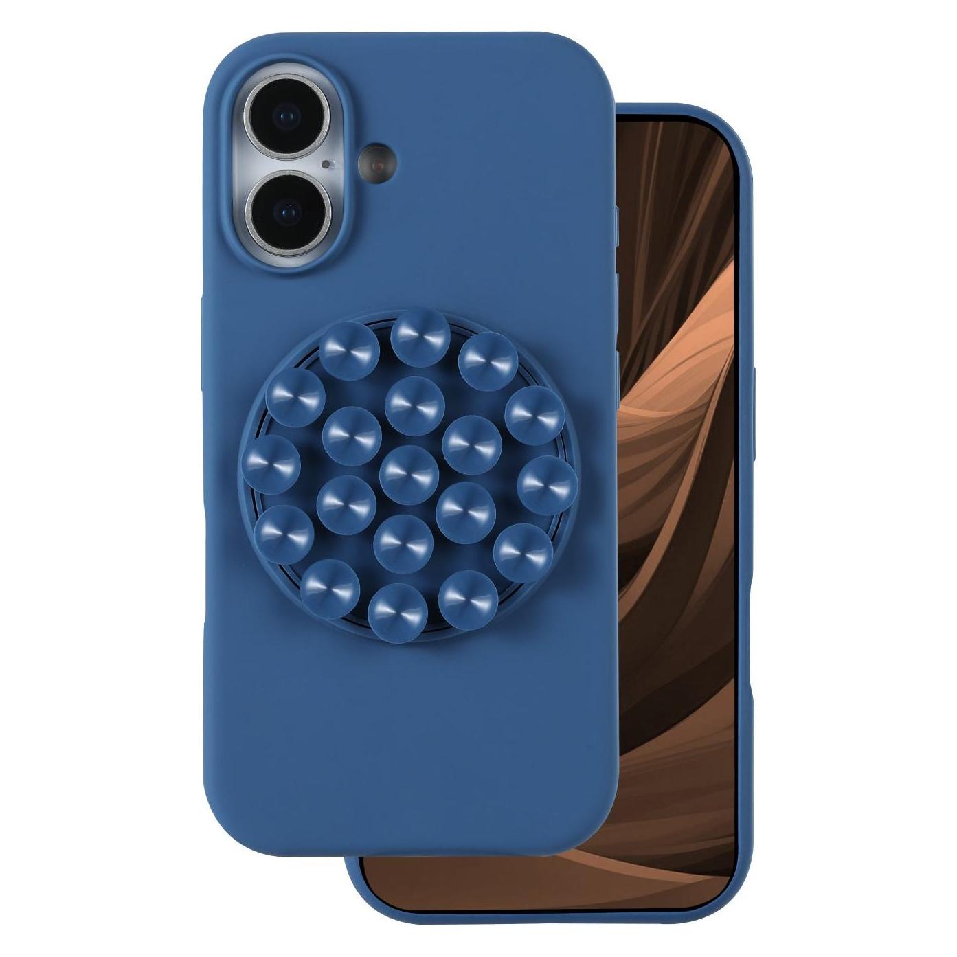 OEM Silicone Stick case for iPhone 16 6,1" blue (Apple iPhone 16) (64645514)