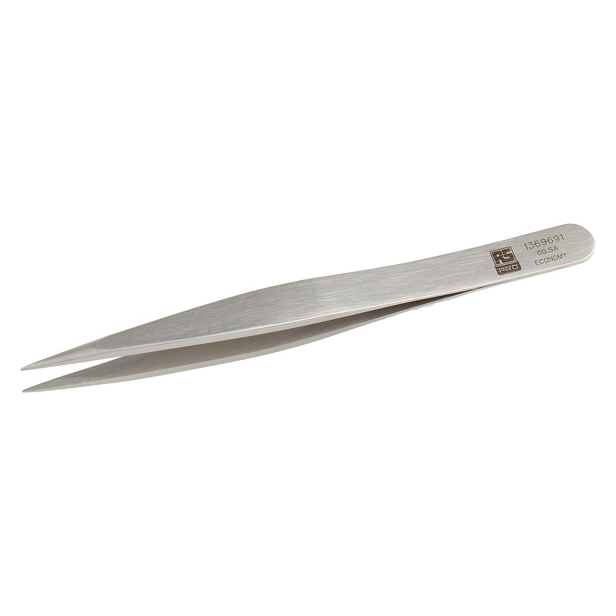 RS PRO Edelstahl Pinzette Säurebeständig, Spitze Flach, 120 mm (1369691)