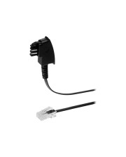 Helos Telefonkabel TAE-F M bis RJ-45 M 3 m Schwarz (156690)