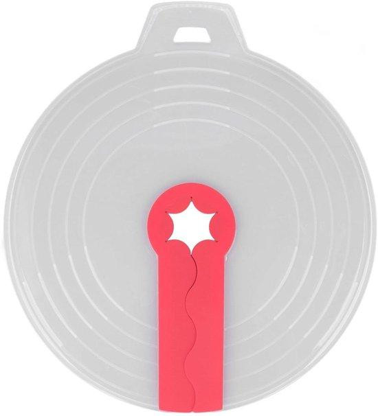 Transparante spatbescherming met deksel voor handmixers, ronde spatdeksel van plastic en silicone