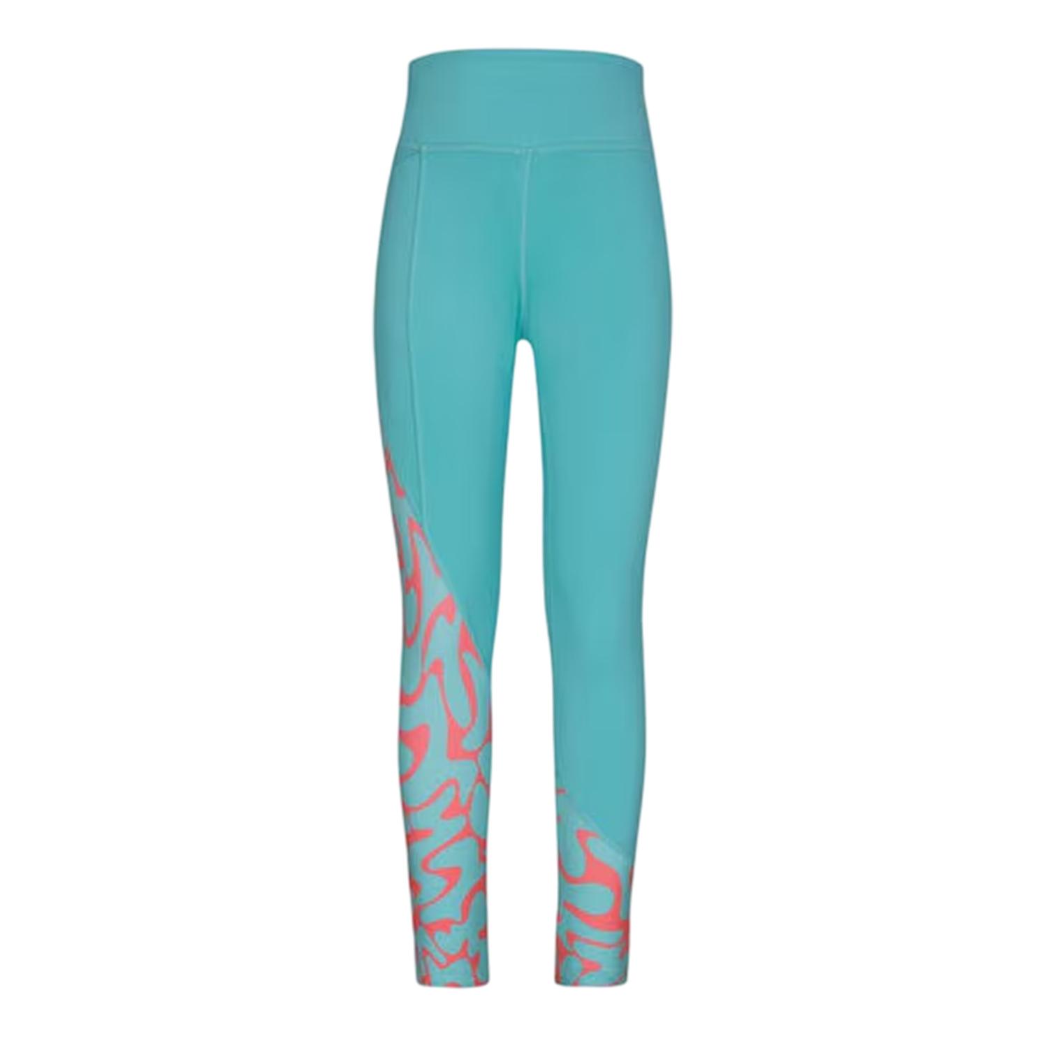 Reebok Dames/Dames Abstract Skinny Hardlooplegging (Teal)