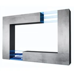 WOHNWAND Mirage Front in Beton Oxid Optik