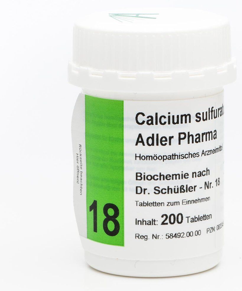 Biochemie Adler 18 Calcium sulf.D12 Adl.p. Tabletten