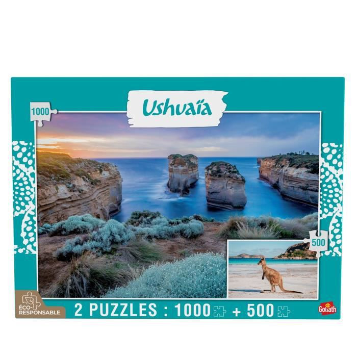 GOLIATH Puzzel Ushuaia Collectie Eilandboog en Kagourou Australië