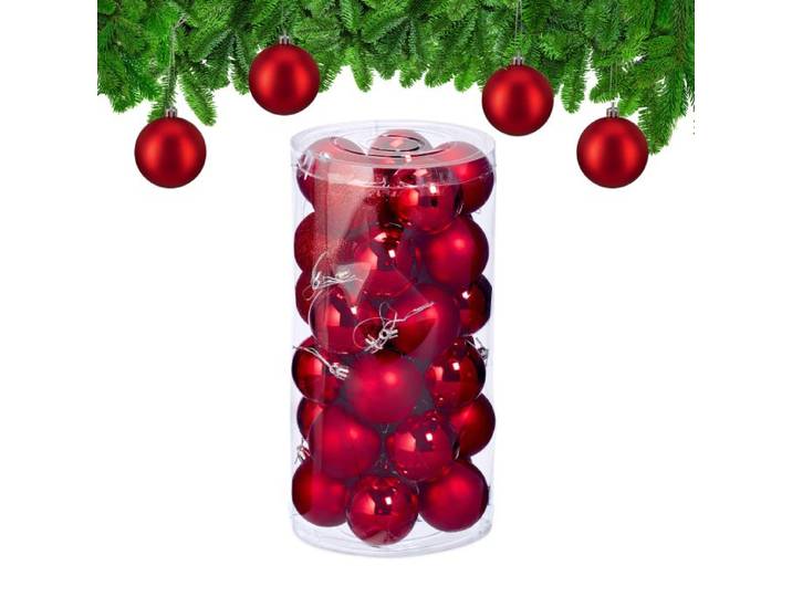 Relaxdays Weihnachtskugeln im 30er Set
