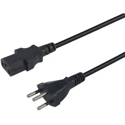 Equip Hochwertiges Netzkabel, T12 auf C13, 3,0m