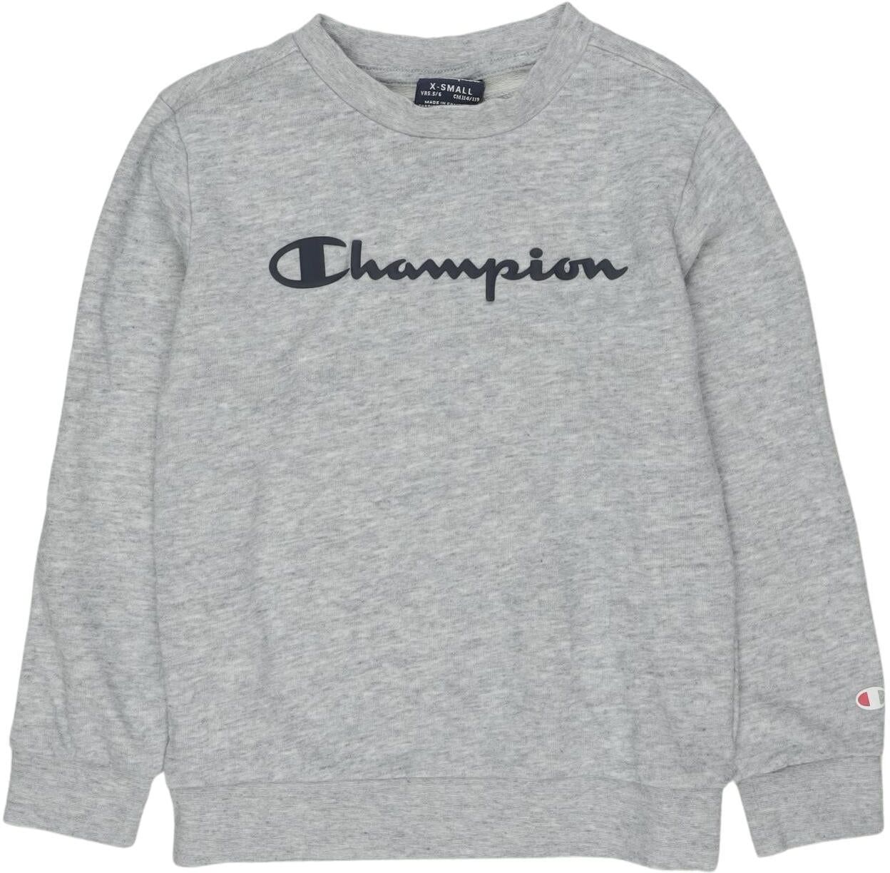 Champion Jungen Kapuzenpullover oder Sweater, Grau, Gr. XS, Baumwolle / Synthetik / Elasthan - Second Hand