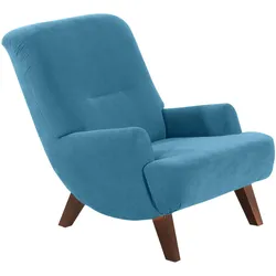 COCKTAILSESSEL Kajsa Velourstoff petrol