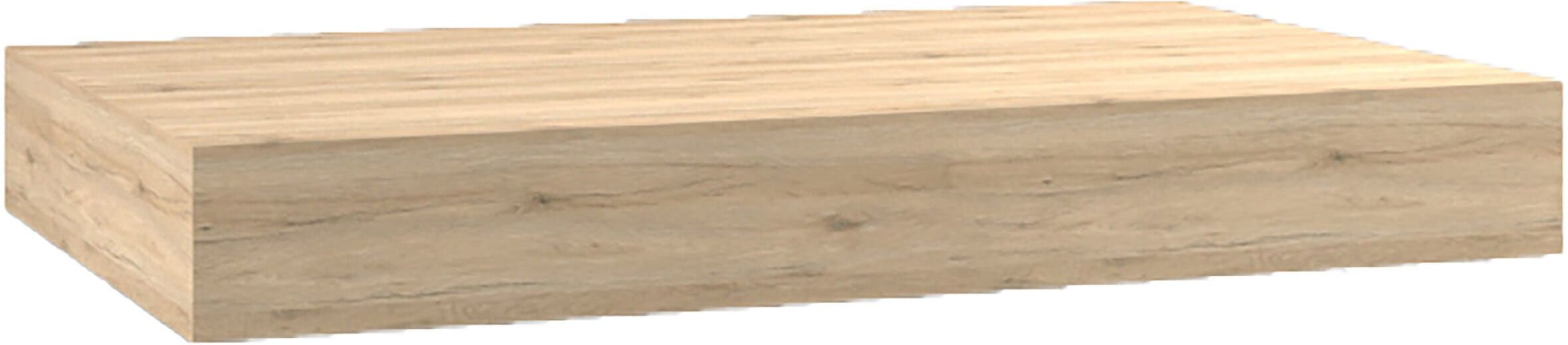 Tecnomat TOP OVER SCATOLATO IN MDF E RIVESTIMENTO IN PVC ROVERE NODATO 80x10x50 cm (LxHxP)