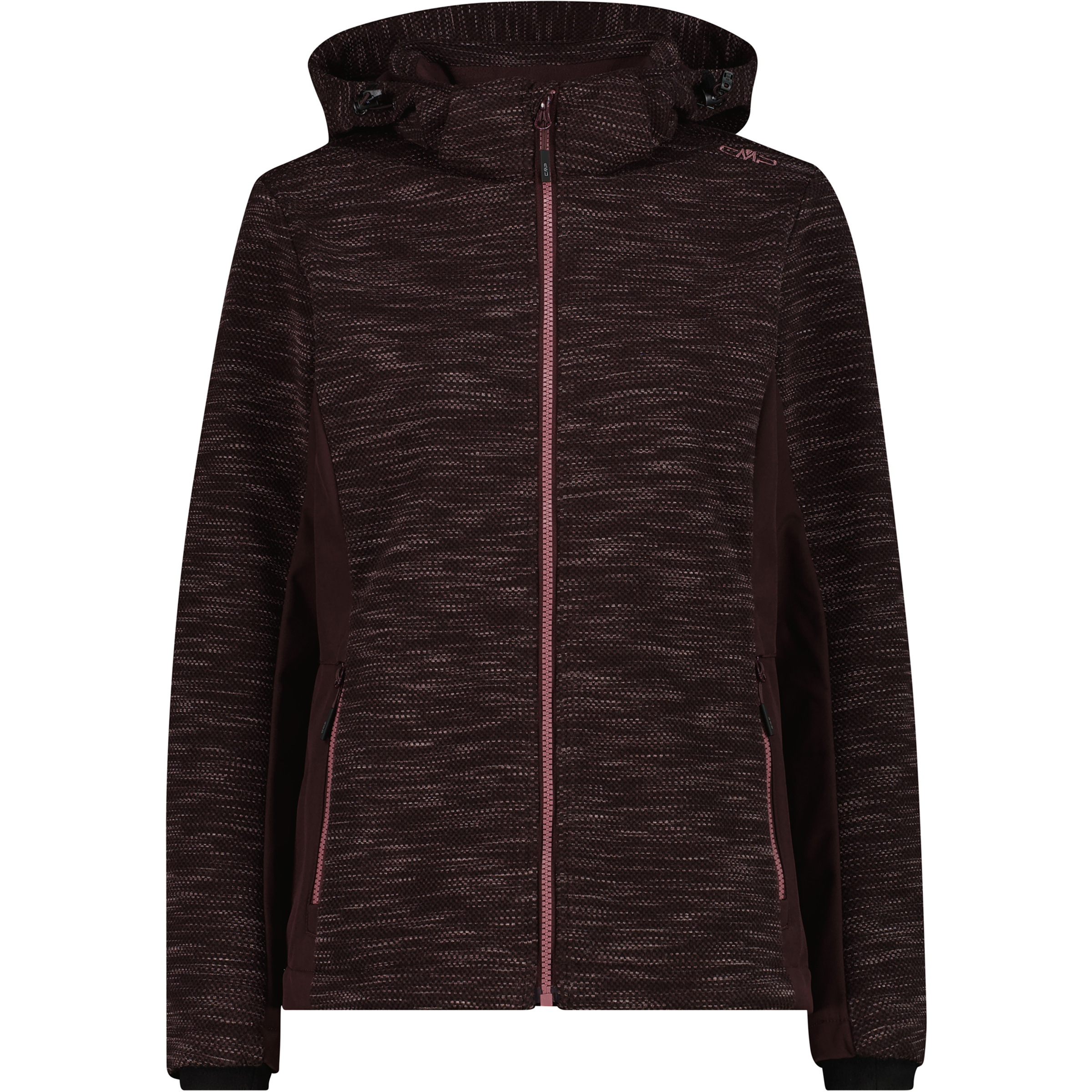 CMP Zip Damen Softshelljacke rot Größe XL Trekking Wasserabweisend