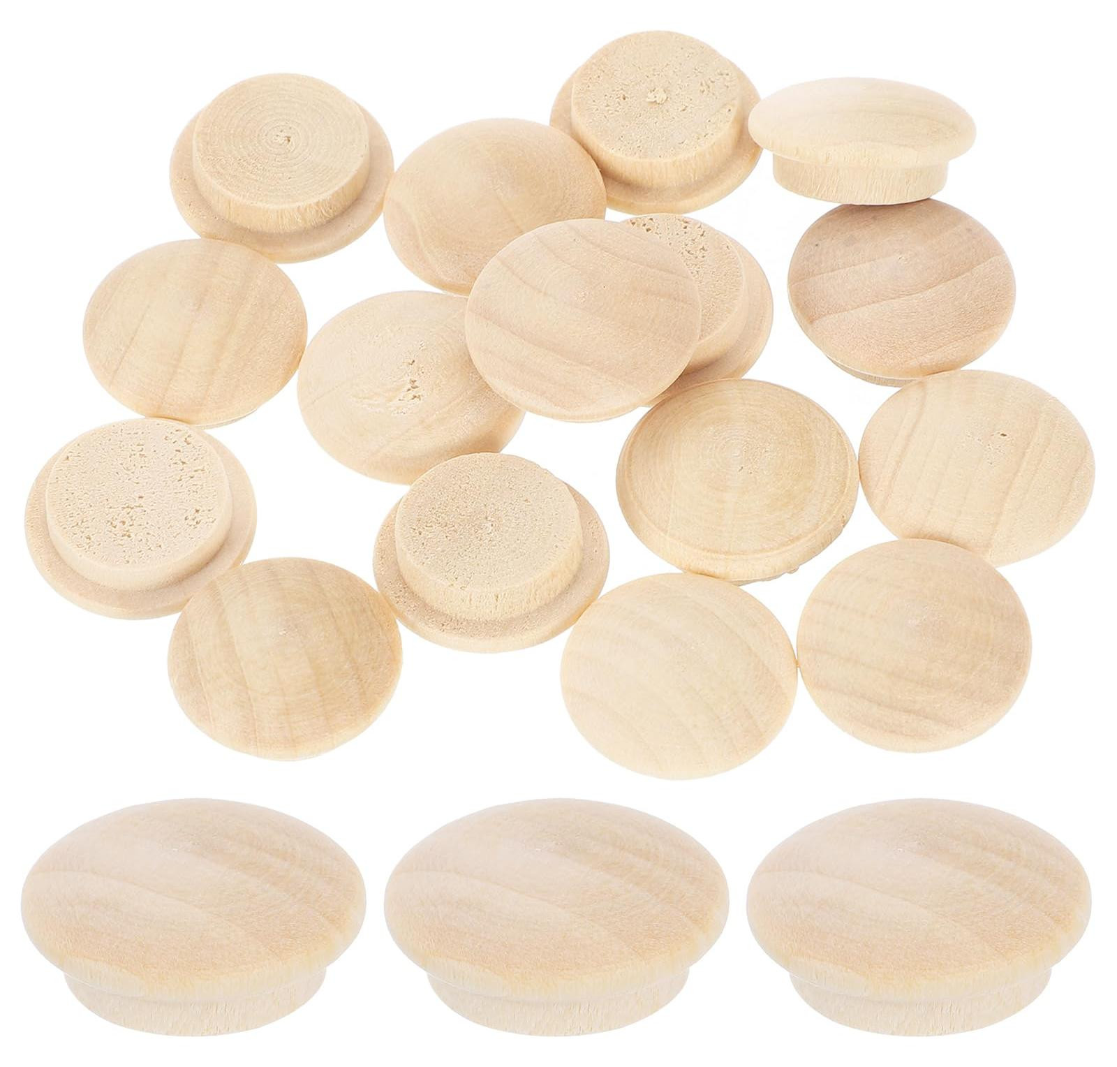 Solidchoice 26 stuks houten stoppen voor meubelprojecten, 15 mm