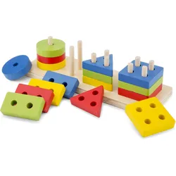 New Classic Toys Geometrisches Stapelpuzzle