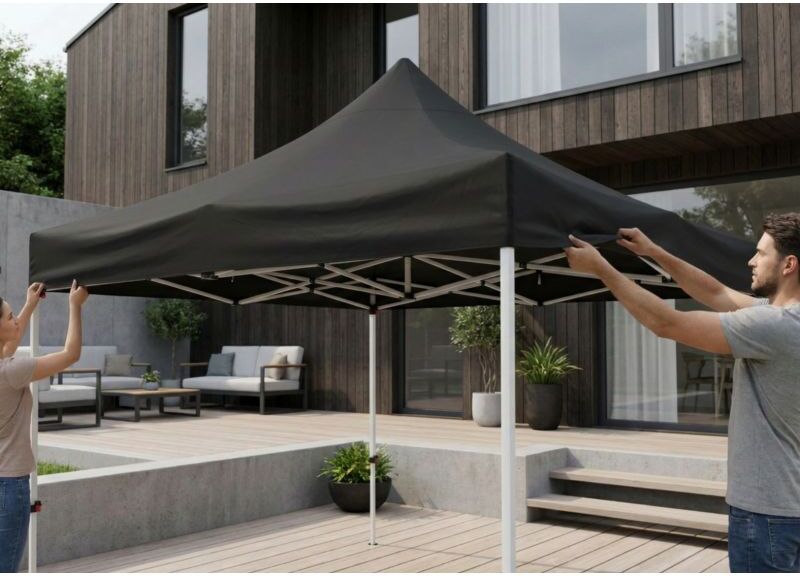 RegalosMiguel Techo para Carpas 4x4 Master - Negro