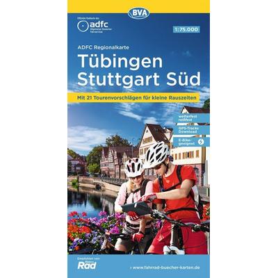 BVA ADFC Regionalkarte Tübingen - Stuttgart Süd 1:75.000, Sonstige von , KOMPASS Freytag & Berndt, 978-3-96990-181-6