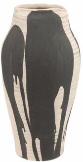 Sagebrook Home Decorative Vase - Black Ceramic Tall Handcrafted, 14 in.