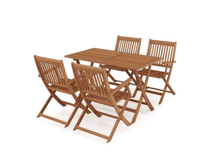 Gartenmöbel Set Holz AVEIRO 5-teilig