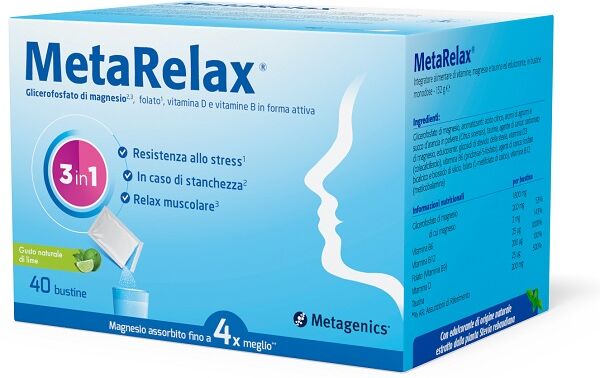 METAGENICS BELGIUM bvba Metarelax New, 40 bustine