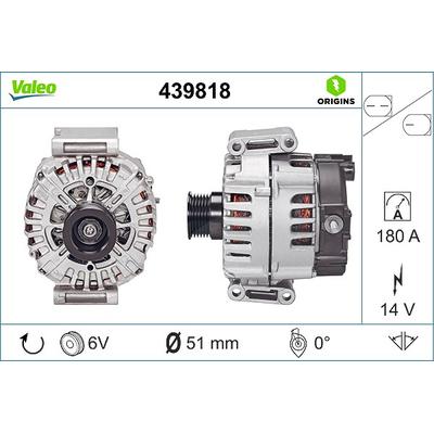Valeo Generator [Hersteller-Nr. 439818] für Mercedes-Benz