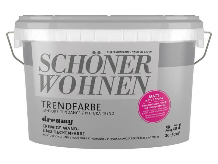 Schöner Wohnen Wandfarbe Trendfarbe Dreamy 2.5 l Matt