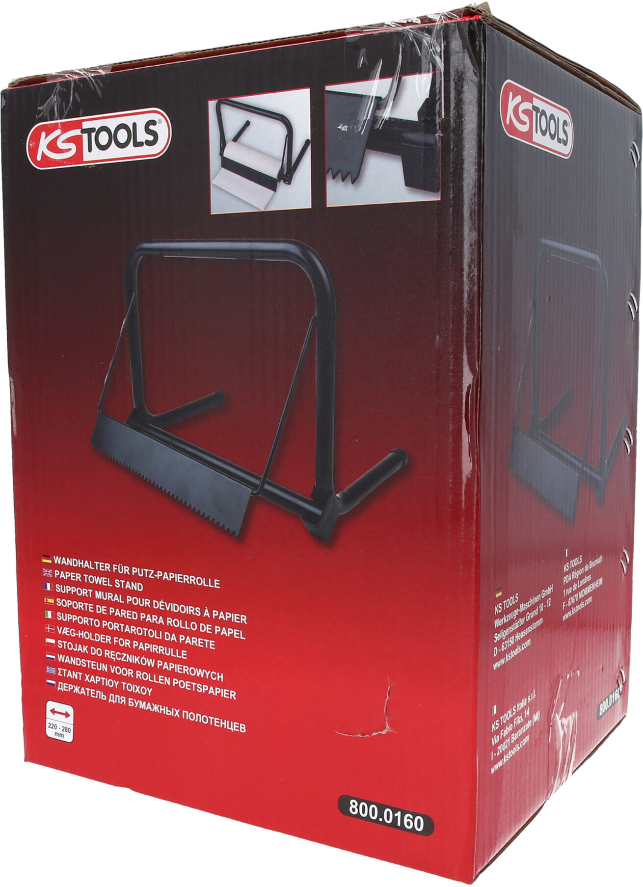 KS Tools Wandhalter für Putz-Papierrolle (800.0160)