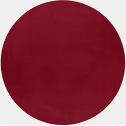 Kurzflorteppich Waschbar NECKAR, einfarbig, Rot, Ø 120 cm