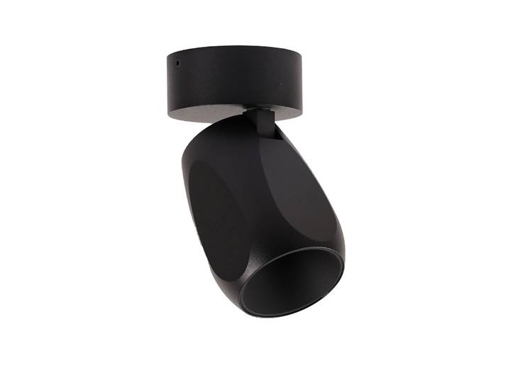 Facet W70 LED-Deckenlampe, schwarz, Metall, Ø 7cm - Antidark Facet W 70 - Flurbereich - Modern - Einflammig