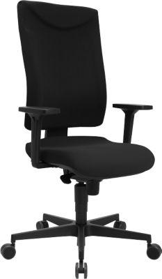 Schäfer Shop Pure Bürostuhl SSI Proline P1 ECO, mit Armlehnen, Synchronmechanik, Bandscheibensitz, Recycling-Kunststoff, schwarz