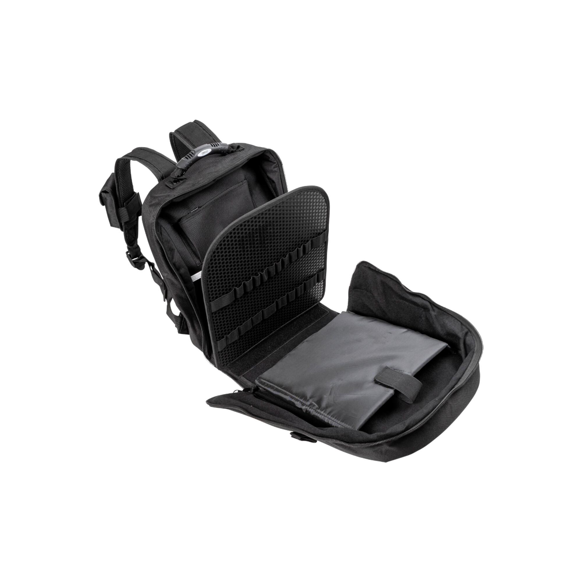 B&W International move Rucksack aus Nylon schwarz mit gepolstertem Laptopfach und Organizerfach, 116.02)
