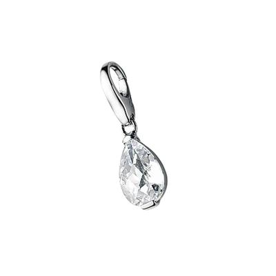 Charm-Einhänger "Tropfen, Silber 925", schwarz, GIORGIO MARTELLO MILANO, Charms, Damen