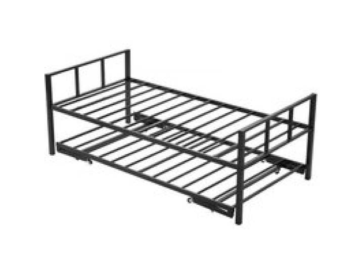 VEVOR Tagesbettrahmen in Twin-Größe, Tagesbett mit Ausziehbett, Plattformbettrahmen Sofabett (181,44 kg Tragkraft) mit Metalllattenunterstützung für Wohnzimmer Schlafzimmer Gästezimmer, schwarz