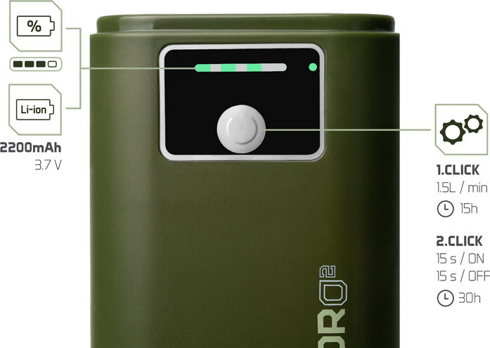 Aérateur Delphin HydrO2 1,5W/2200mAh