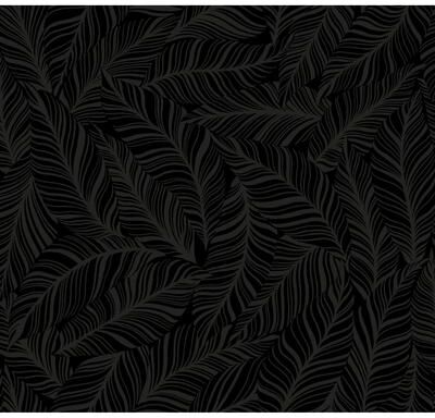 York Wallcoverings Rainforest Canopy Black Wallpaper