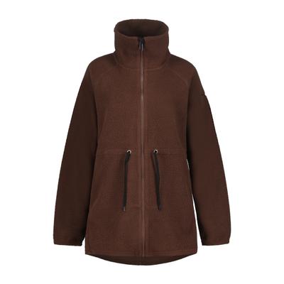 Fleecejacke RUKKA "Rukka Fleece Magby", Damen, Gr. 38, braun (schokoladenbrau), Stoff, 100% Polyester, normal, Jacken Fleecejacke