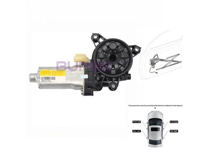 BUPEK moteur de fenêtre électrique avant droit pour 2011-2014 Hyundai Sonata moteur de lève-vitre électrique pièces d'origine 824603S001
