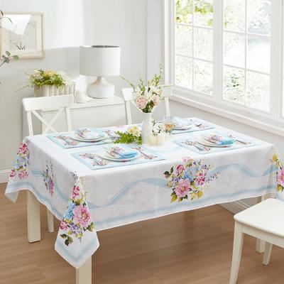 Threadmade Rose Cottage Engineered Tablecloth