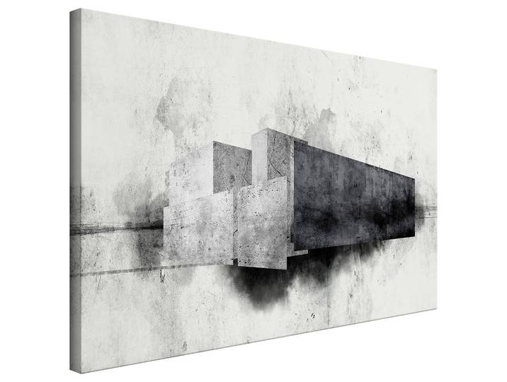 Tableau déco Architectural Variation Lin Noir 120 x 60cm