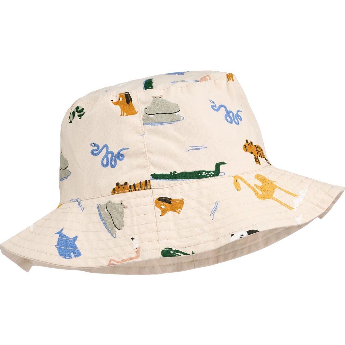 Liewood Damon Reversible Bucket Hat around the world / sandy (2604) 0/3 M LW19911-2604-0/3 M-CU