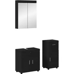 vidaXL, Badmöbelset, Maxwell Sink base +mirror cabinet +cabinet with drawer