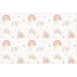 FOTOTAPETE Regenbogenwelt mit Sternen und Pünktchen 384/255 cm