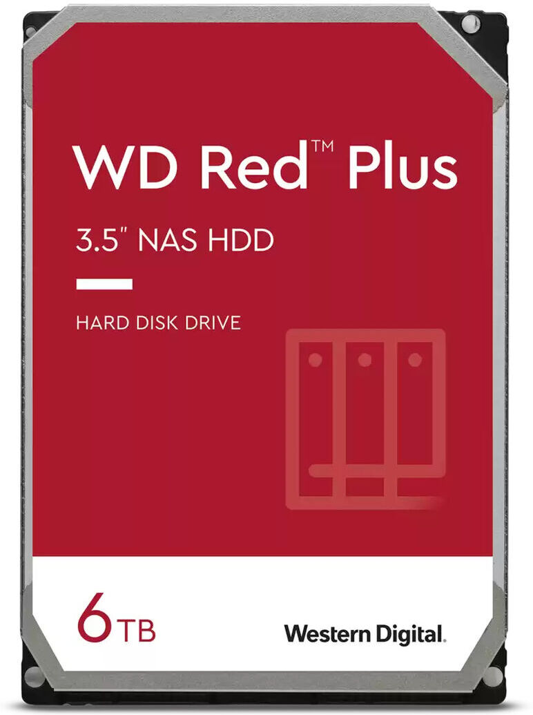 Western Digital Disco Red Plus 6TB 5400rpm 256MB SATA III