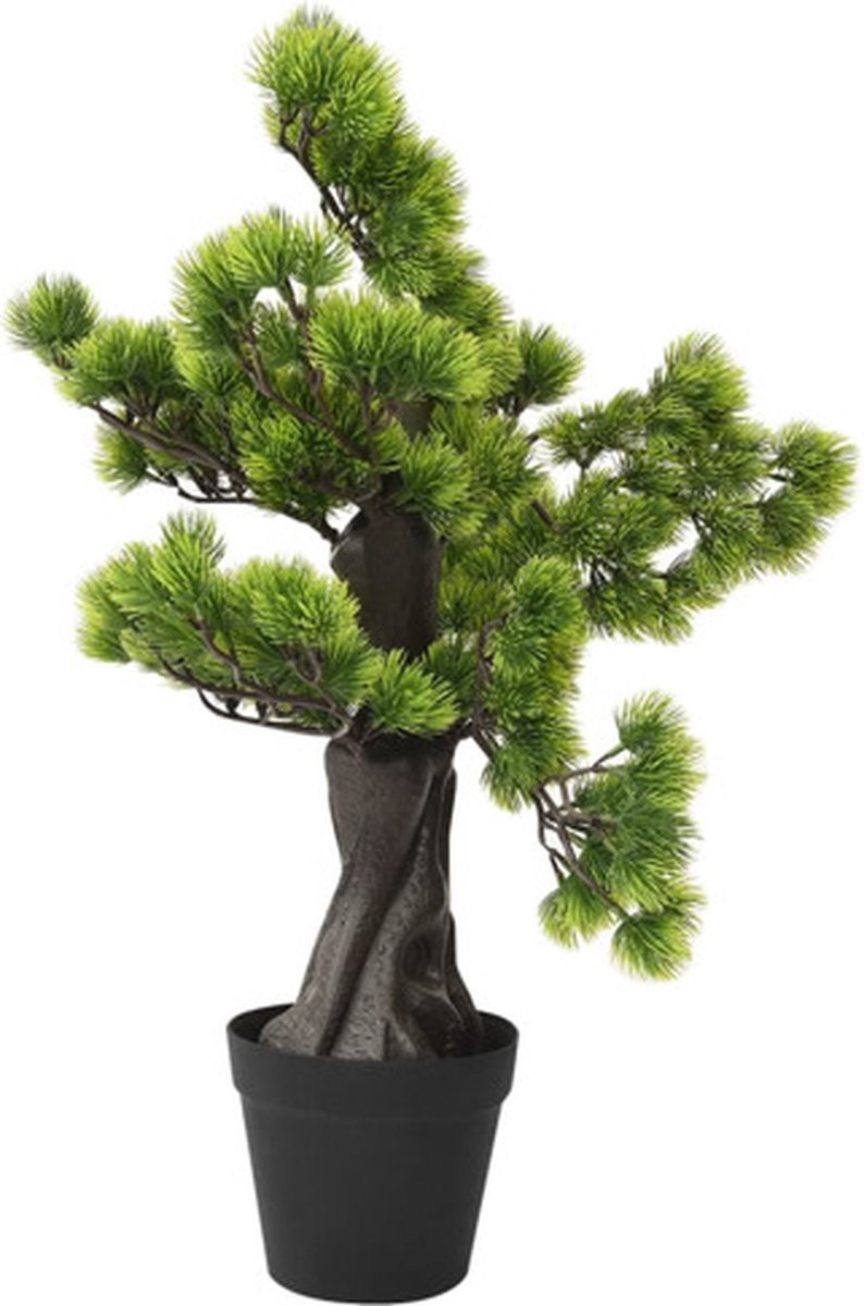 vidaXL Kunstplant Pinus Bonsai met pot, 60 cm, groen