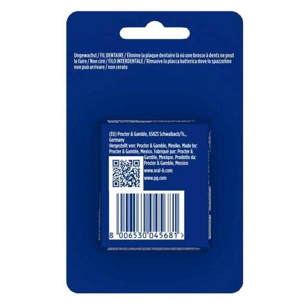 Oral-B Multipack 12x Essential Floss, ungewachste Zahnseide, geschmacksneutral, 50m (50 m) (045681_12er)