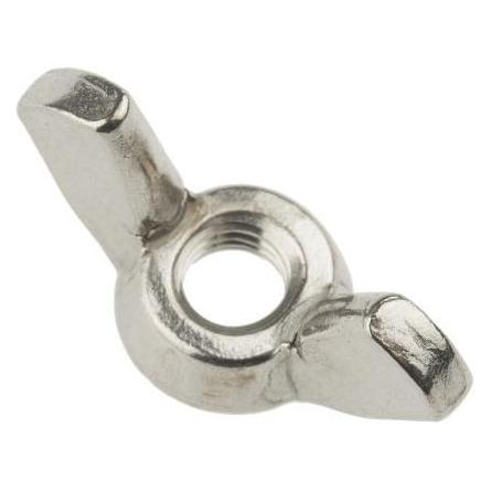 RS PRO Flügelmuttern Edelstahl A2 M5 (M5) (293123)